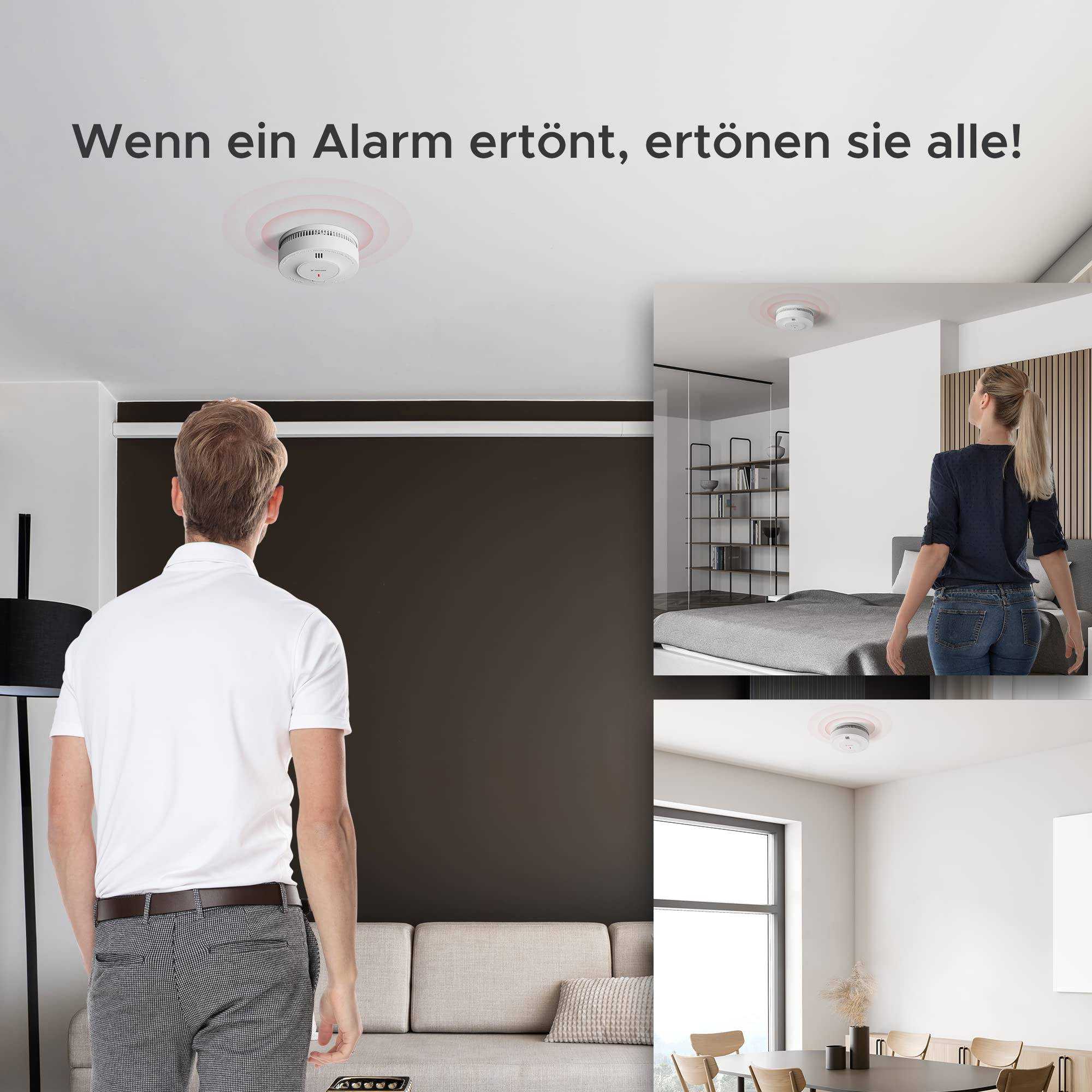 X-Sense SD19-W Drahtloser vernetzter Rauchmelder 6er Set - Umfassende Sicherheit für Ihr Zuhause Mesch Shop X-Sense SD19-W Drahtloser vernetzter Rauchmelder 6er Set - Umfassende Sicherheit für Ihr Zuhause Mesch Shop
